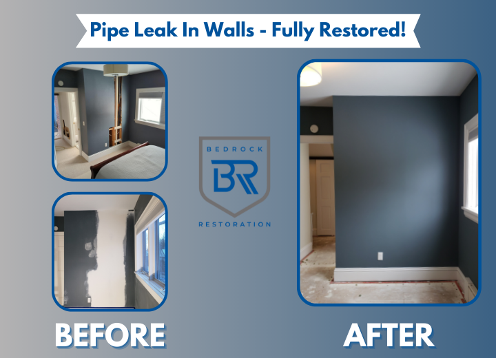 Pipe Leak in Walls Fully Restored
